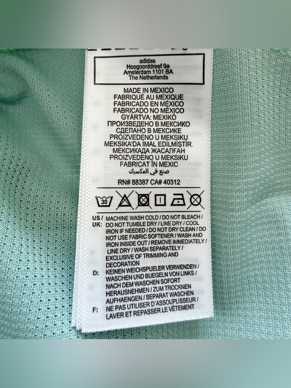 Adidas Mexico 2024 Away Soccer Jersey Mens Large Light Green - Picture 15 of 16